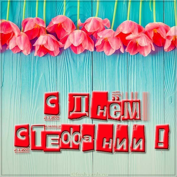 Картинка с днем Стефании