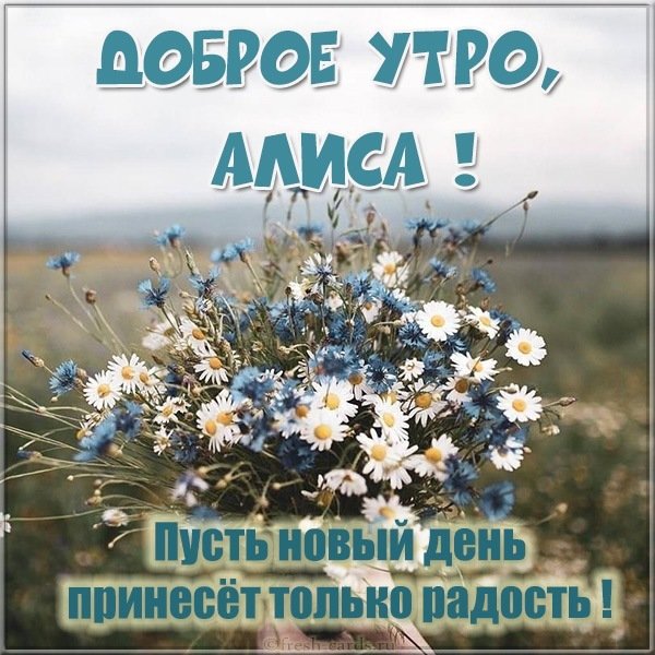 Картинка с добрым утром для Алисы
