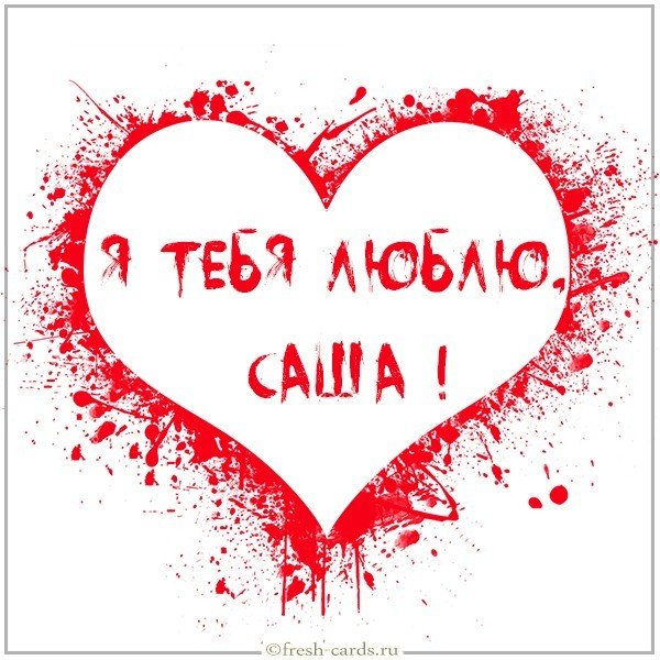 Картинка Саша я тебя люблю