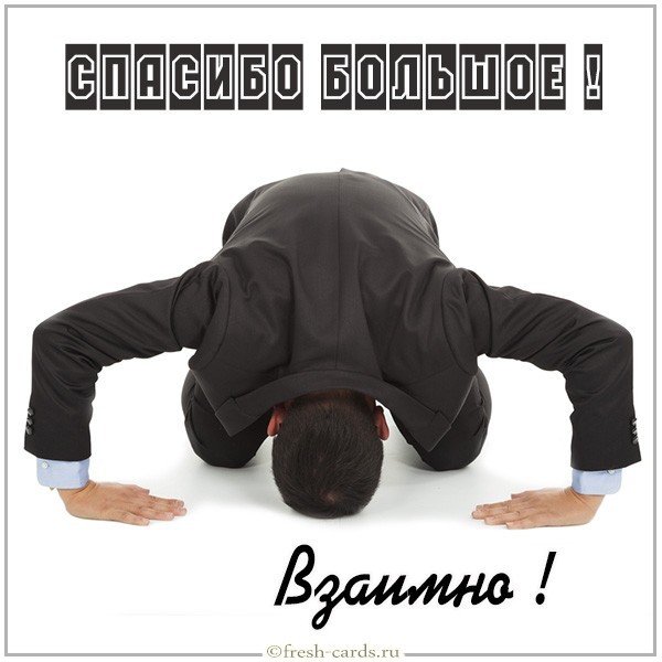 Картинка спасибо большое взаимно