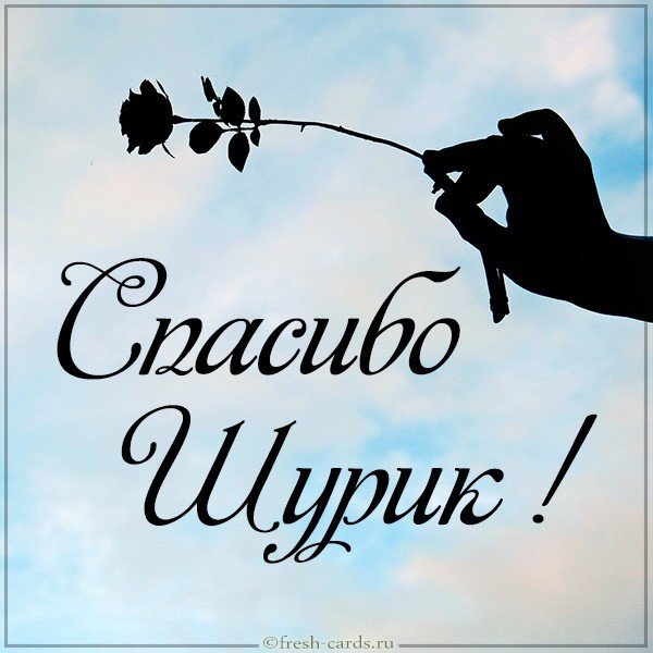 Картинка спасибо Шурик очень приятно