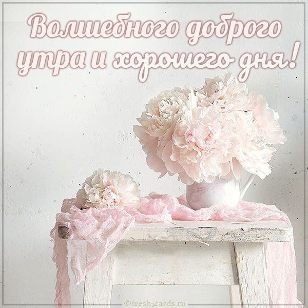 Картинка волшебного доброго утра и хорошего дня