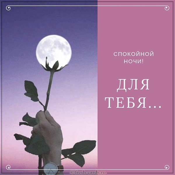 Картинка желаю спокойной ночи красивая