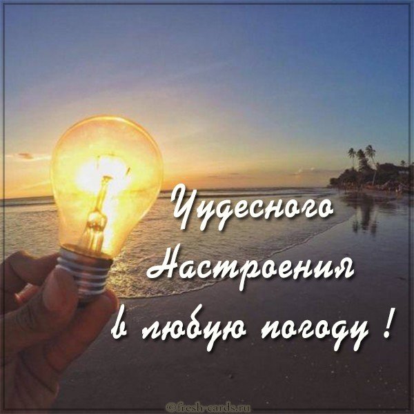 Красивая картинка чудесного настроения в любую погоду