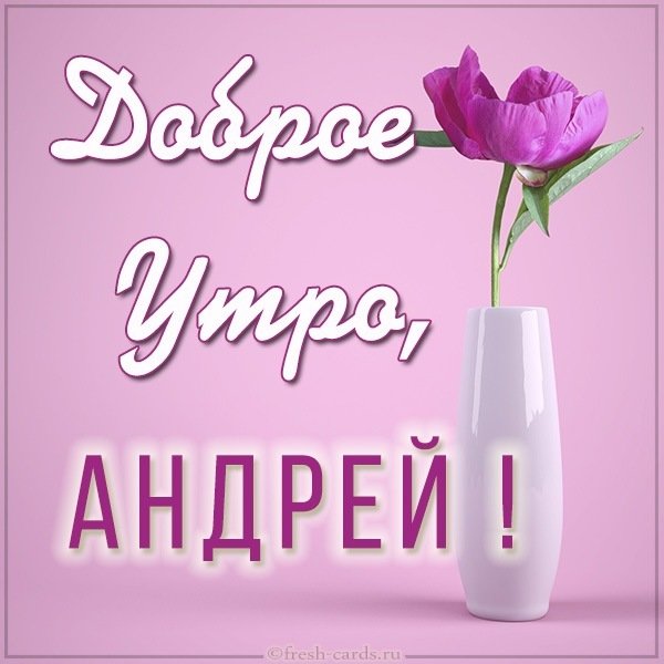 Красивая картинка доброе утро Андрею