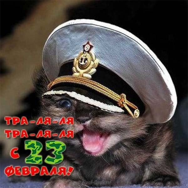 Открытка на 23 февраля для моряков