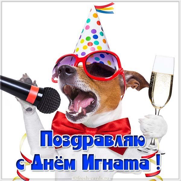 Открытка на день Игната