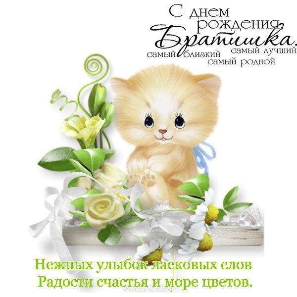 Открытка на день рождения брату 7 лет