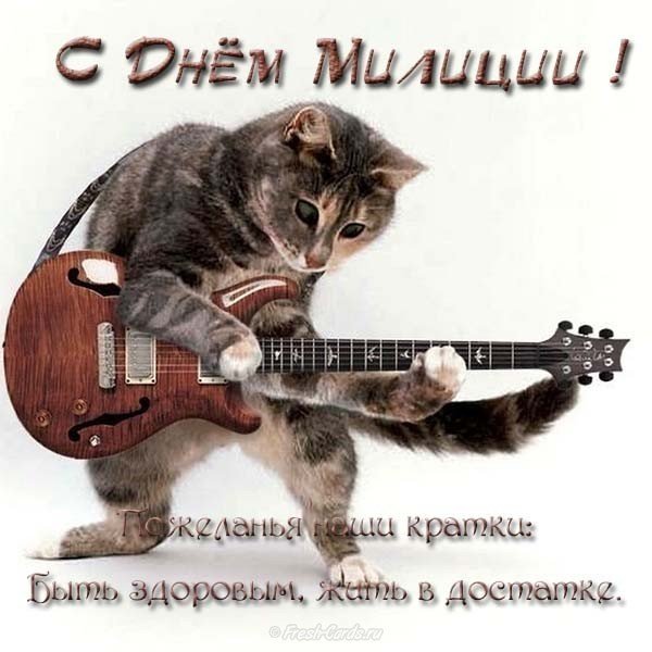Открытка поздравление с днем милиции прикольная