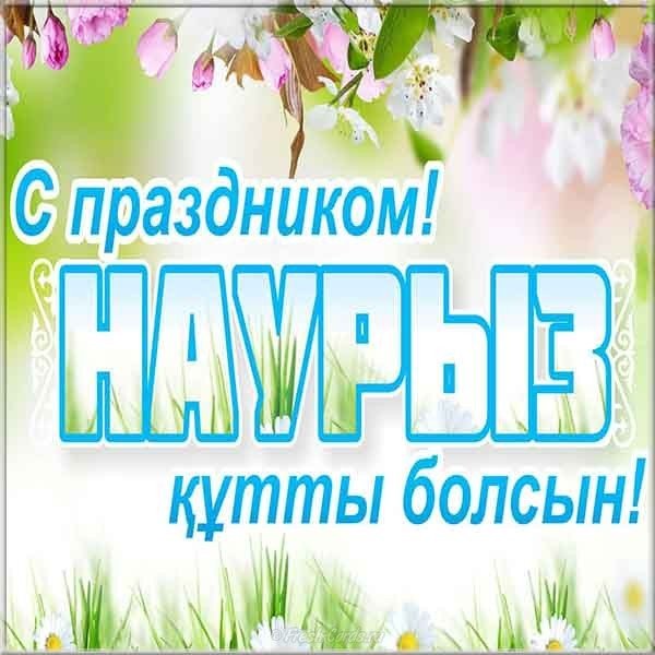 Открытка поздравление с наурызом
