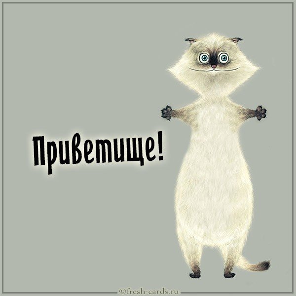 Открытка приветище