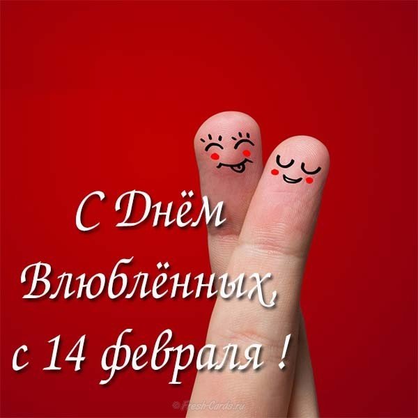 Открытка с 14 февраля прикольная