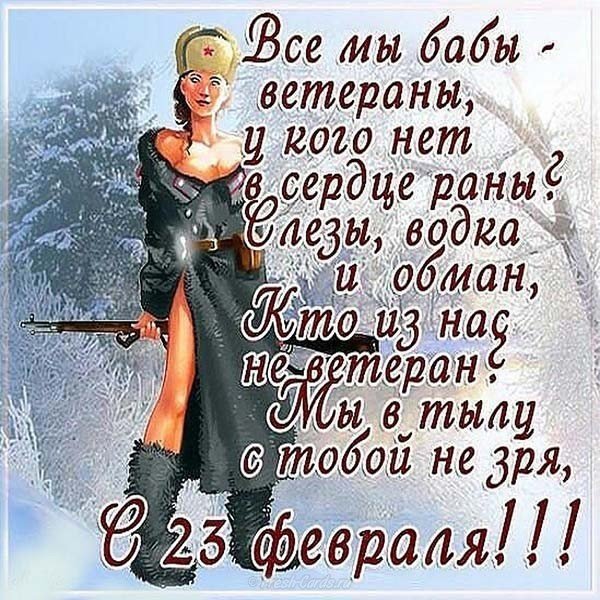 Открытка с 23 февраля картинка с приколом