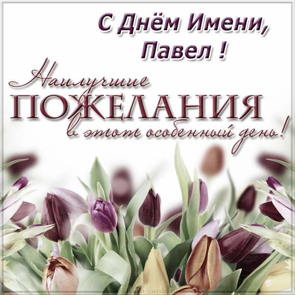 Открытка с днем имени Павел