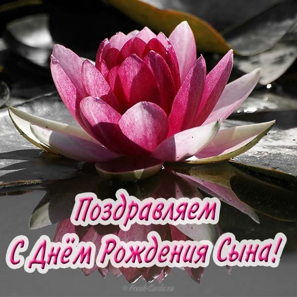 Открытка с днем рождения сына женщине