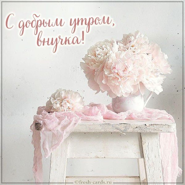 Открытка с добрым утром внучка