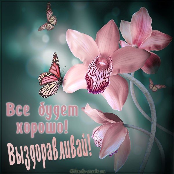 Открытка с пожеланием выздоровления