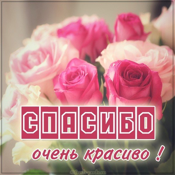 Открытка спасибо очень красиво