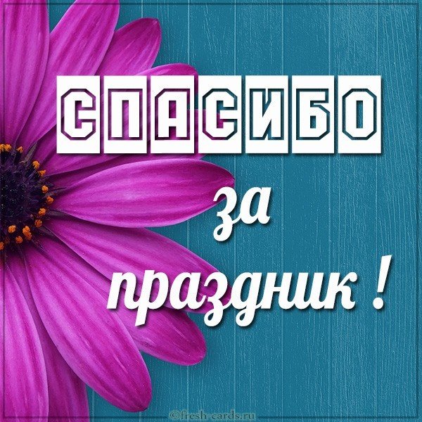 Открытка спасибо за праздник
