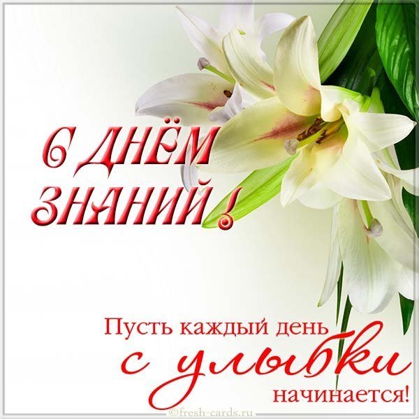 Открытка учителю с днем знаний
