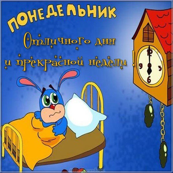 Отличного понедельника и удачной недели картинка смешная