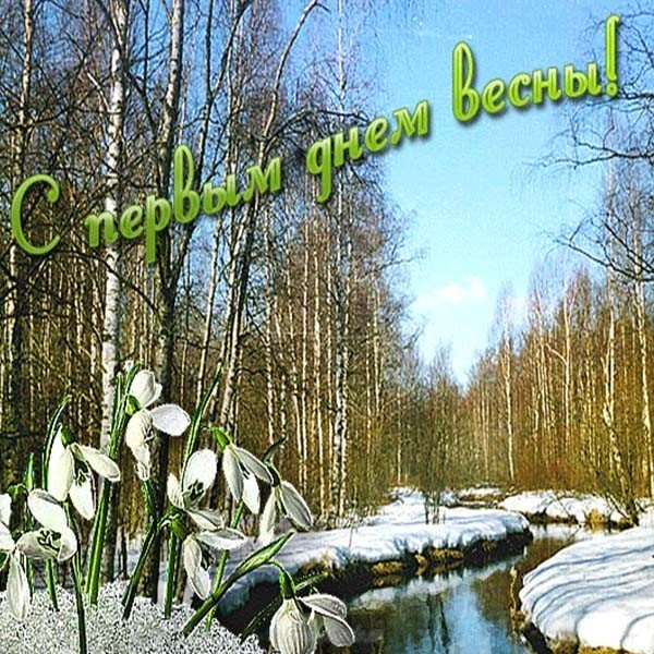 Первый день весны фото картинка