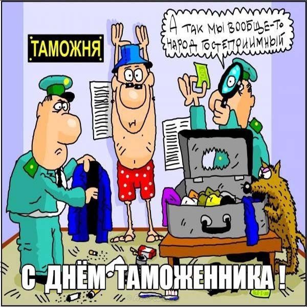 Поздравление с днем таможенника прикольная картинка