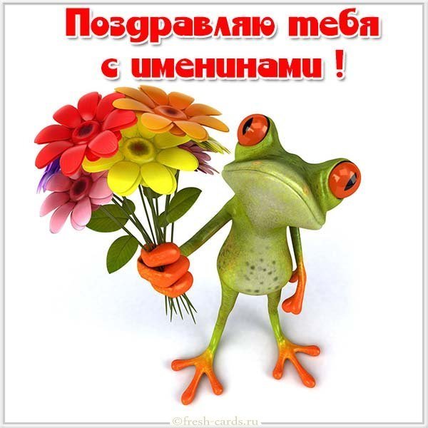 Поздравление с именинами прикольная картинка