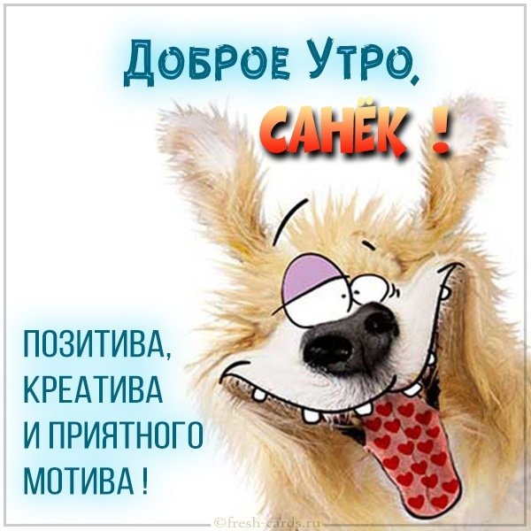 Прикольная картинка доброе утро Саша