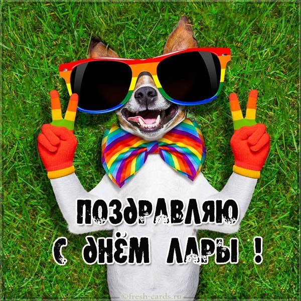 Прикольная картинка с днем Лары