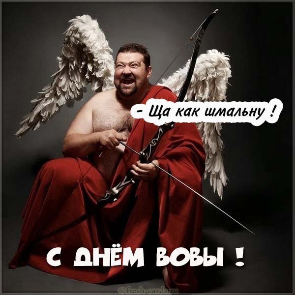 Прикольное поздравление с днем Вовы в картинке