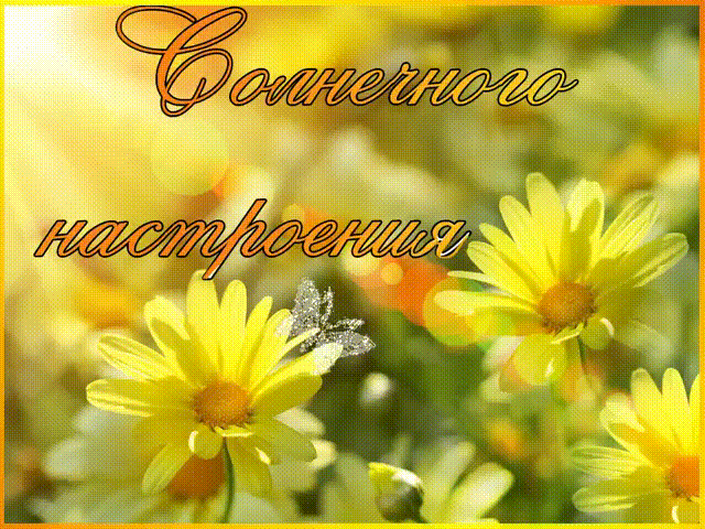 Солнечного настроение друзья