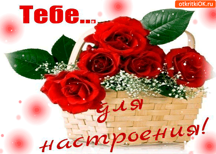 Тебе корзина роз для настроения