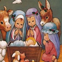 Детский рисунок рождественская открытка