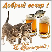 Добрый вечер пятница картинка прикольная смешная