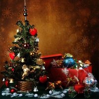 Фон открытки новогодней