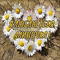 Картинка Алиночка я тебя люблю