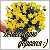 Картинка благодарю дорогая