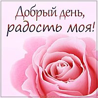 Картинка добрый день радость моя