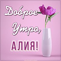 Картинка доброе утро Алия