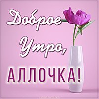 Картинка доброе утро Аллочка