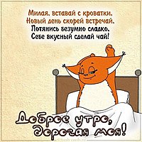 Картинка доброе утро дорогая моя прикольная