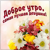 Картинка доброе утро самая лучшая девушка