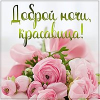 Картинка доброй ночи красавица