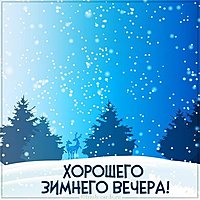 Картинка хорошего зимнего вечера красивая