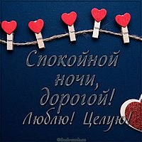 Картинка мужчине спокойной ночи целую люблю