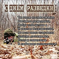 Картинка на день разведки с поздравлением