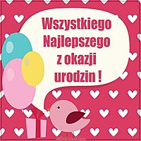 Картинка с днем рождения на польском языке