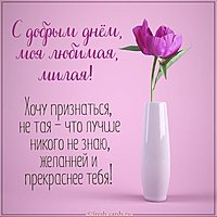 Картинка с добрым днем любимой женщине