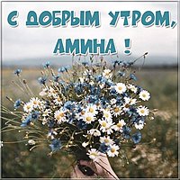 Картинка с добрым утром Амина